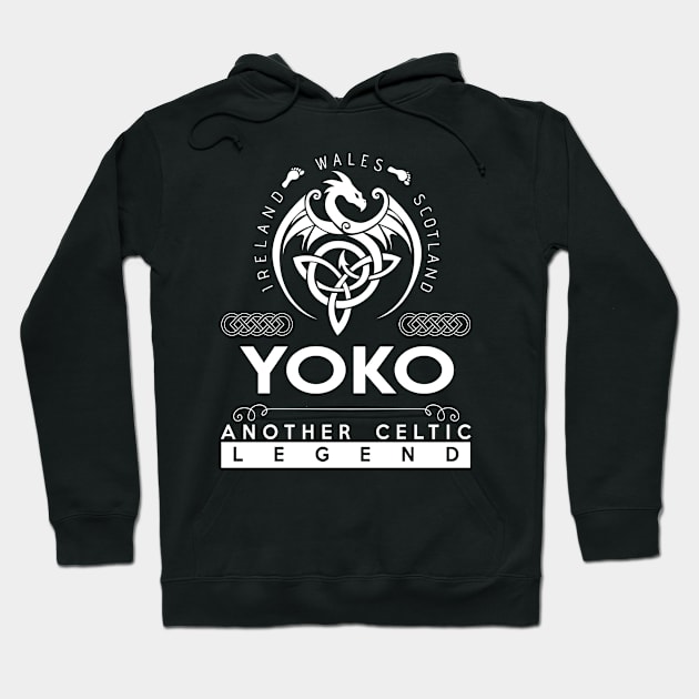 Yoko Name T Shirt - Another Celtic Legend Yoko Dragon Gift Item Hoodie by harpermargy8920